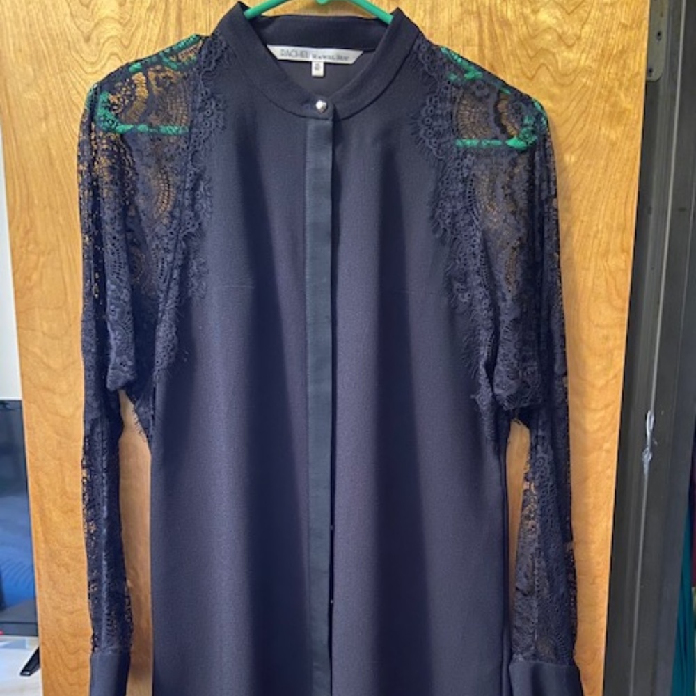 Lace Long Sleeve Black Rachel Roy Dress